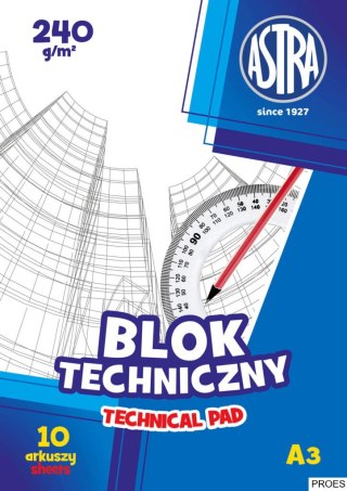 Blok techniczny ASTRAPAP A3 240g, 106119007