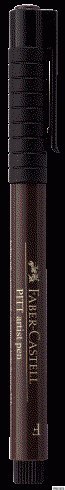 Cienkopis PITT F czarny 10szt. 167299 FABER CASTELL