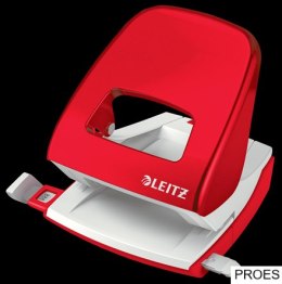 Dziurkacz duży metalowy Leitz WOW, czerwony, 10 lat gwarancji, 30 kartek
