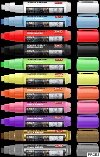Marker kredowy, końcówka ścięta 8mm, 8g tuszu fioletowy TO-291 Toma