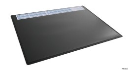 Podkład na biurko 650x500 mm z kalendarzem i przezroczystą nakładką PP Durable czarny 722301