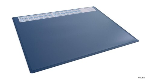 Podkład na biurko 650x500 mm z kalendarzem i przezroczystą nakładką PP Durable granatowy 722307