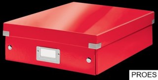 Pudło z przegródkami Leitz C&S WOW, średnie, czerwone 60580026