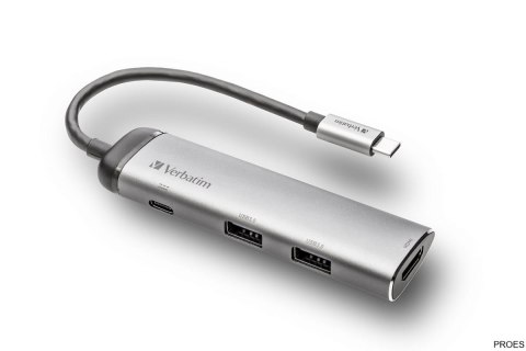 Stacja dokująca VERBATIM MULTIMEDIA ADAPTER HUB Type-C to 2xUSB HDMI 49140 VMMA1