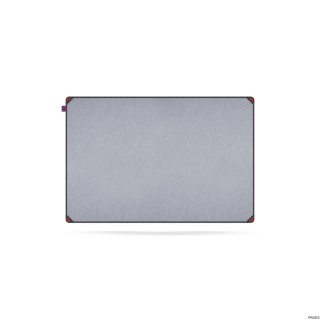 Tablica filcowa MemoBe idea EDGE ALL BLACK, powierzchnia popielata, rama aluminiowa czarna, 90x60 cm MITF090060.81.61.51