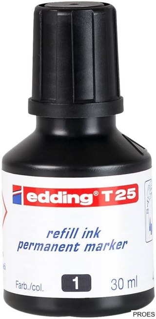 Tusz do markerów permanentny 30ml czarny ED-T-25001 25/001 EDDING
