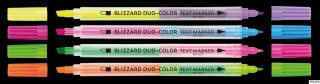 Zakreślacze tekstu BLIZZARD DUO-COLOR różowo-niebieski TO-337 Toma