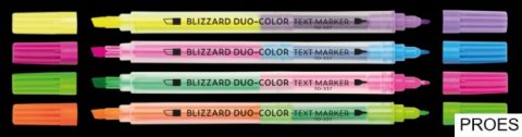Zakreślacze tekstu BLIZZARD DUO-COLOR żółto -fioletowy TO-337 Toma Zakreślacze tekstu BLIZZARD DUO-COLOR żółto -fioletowy TO-337 Toma