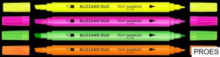 Zakreślacze tekstu BLIZZARD DUO różowy TO-338 Toma
