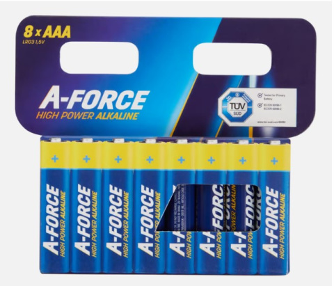 Baterie LR3 AAA High Power Alkaline 8szt