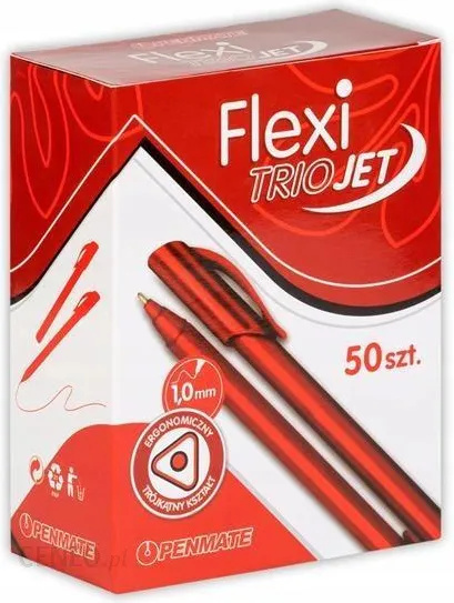 Długopis PENMATE Flexi Trio Jet czerwony TT7757 Długopis PENMATE Flexi Trio Jet czerwony TT7757