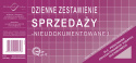 Dzienne zestawienie sprzedaży nieudokumentowanej 1/3 A4 R5-h MICHALCZYK I PROKOP (od 1 styczeń 2022)