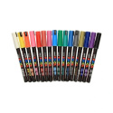 Markery z tuszem pigmentowym PC-1MR, komplet 16 sztuk POSCA UNPC1MR/16C