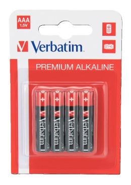 Baterie VERBATIM ALKALICZNE LR03 AAA BLISTER 4szt. 49920