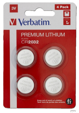 Baterie VERBATIM LITHIUM CR2032 3V BLISTER 4szt. 49533