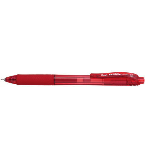 Cienkopis kulkowy 0,5mm czerwony BLN105-B PENTEL