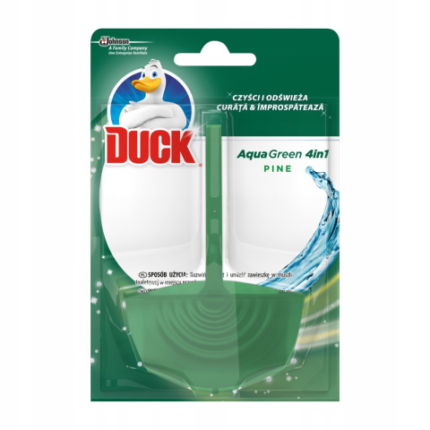 DUCK Zawieszka WC Aqua Green 4w1 barwiąca 40g 16581