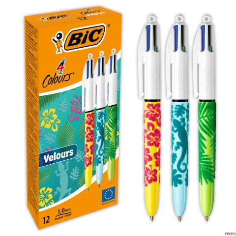 Długopis BIC 4 Colours Velours mix AST, 9672771