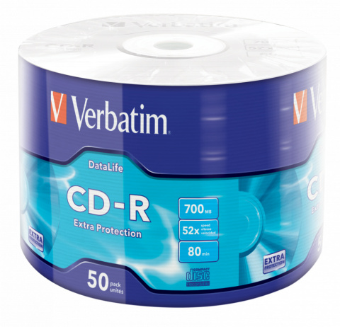 Płyta CD-R VERBATIM (50) Extra Protection 700MB x52 43787