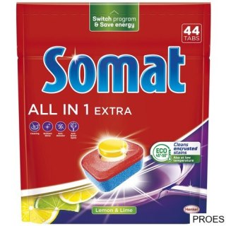 SOMAT Tabletki do zmywarki 44 szt. All in one Extra Lemon 09251