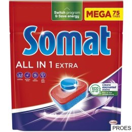 SOMAT Tabletki do zmywarki MEGA 75 szt. All in one Extra 09343