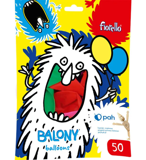 Balon 12 pastel mix Fiorello 50szt 170-2658 Balon 12 pastel mix Fiorello 50szt 170-2658