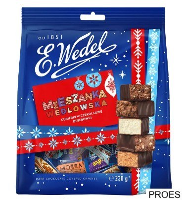 Cukierki WEDEL MIESZANKA WEDLOWSKA CLASSIC 230g MOTYW ŚWIĄTECZNY Cukierki WEDEL MIESZANKA WEDLOWSKA CLASSIC 230g MOTYW ŚWIĄTECZNY