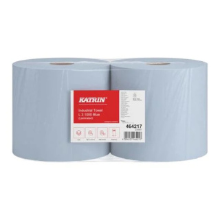 Czyściwo papierowe KATRIN CLASSIC L 3 Blue, 464217, opakowanie: 2 rolki