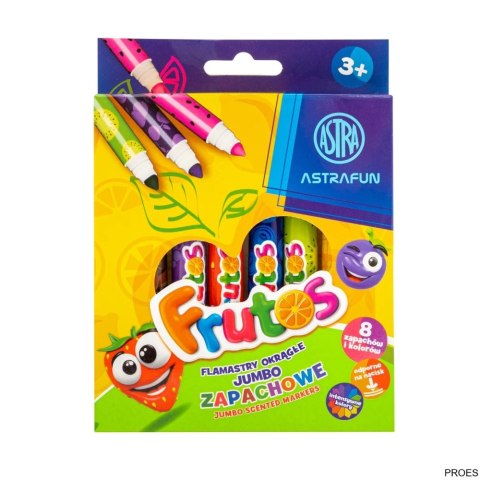 Flamastry okrągłe zapachowe JUMBO FUN FRUTOS 8 kolorow 314024002 Flamastry okrągłe zapachowe JUMBO FUN FRUTOS 8 kolorow 314024002