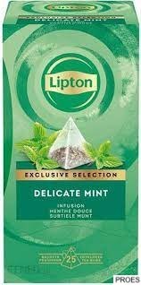 Herbata LIPTON PIRAMID MIĘTA Exclusive Selection 25 kopert