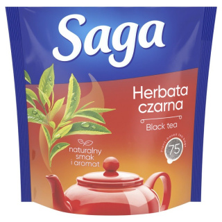 Herbata SAGA ekspresowa 75 torebek