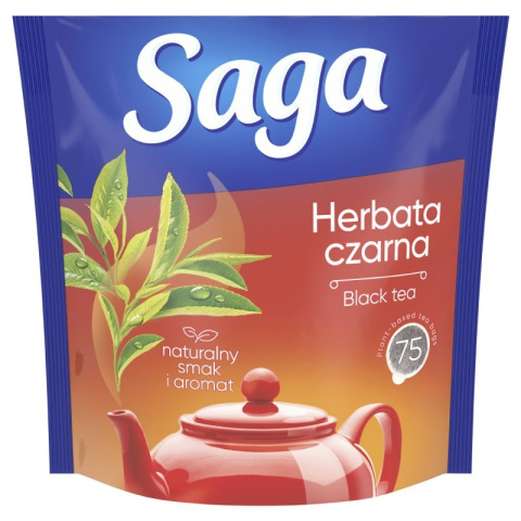 Herbata SAGA ekspresowa 75 torebek