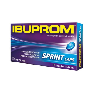 Ibuprom Sprint Caps, 200mg, 10 kapsułek