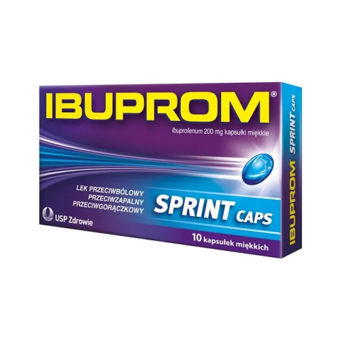 Ibuprom Sprint Caps, 200mg, 10 kapsułek Ibuprom Sprint Caps, 200mg, 10 kapsułek