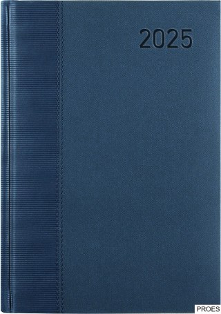 Kalendarz B-5 CLASSIC książkowy (C2), 01 - granat staria / trama 2025 TELEGRAPH