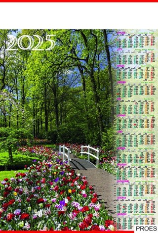 Kalendarz Plakatowy B-1, P04 - ALEJA 2025 TELEGRAPH