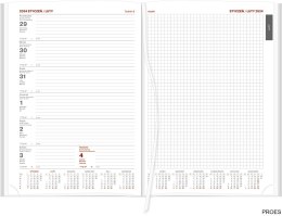 Kalendarz Vivella A4 Tygodniowy z notesem 216 A4TNB czarny 2025 WOKÓŁ NAS