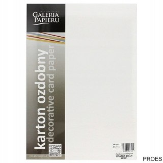 Karton ozdobny Kratka biały 20 szt./op. 240 g/m2
