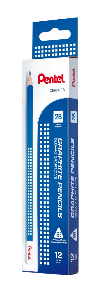 OŁÓWEK DREWNIANY TRÓKĄTNY CB60T 2B Pentel OŁÓWEK DREWNIANY TRÓKĄTNY CB60T 2B Pentel