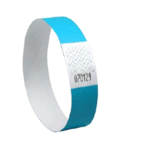 Opaski na rękę TYVEK, 256 x 19 mm, niebieskie neonowe, TYVBL-50