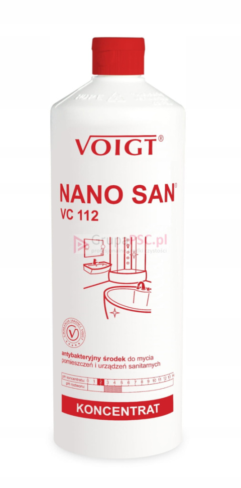 Płyn do czyszczenia łazienek Voigt VC 112 Nano San 1L