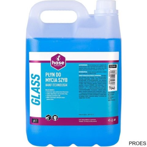 Płyn do mycia szyb Glass Nano Technologia 9646 5L Hase 26373 Płyn do mycia szyb Glass Nano Technologia 9646 5L Hase 26373
