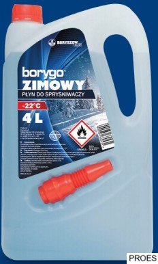 Płyn do spryskiwaczy 4L zimowy do -22C BORYSZEW