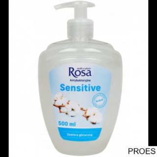 ROSA Mydło w płynie antybakteryjne z dozownikiem 500ml Sensitive
