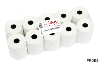 Rolki termiczne DOTTS 80mm x 80m (4szt) BPA FREE 80x80