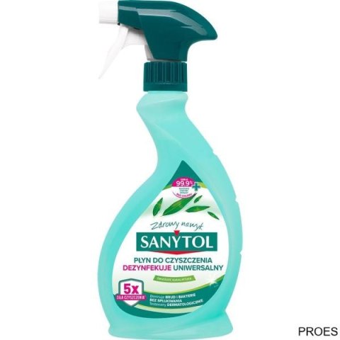 Sanytol uniwersalny płyn dezynfekujący 500ml Eukaliptusowy spray 26915 Sanytol uniwersalny płyn dezynfekujący 500ml Eukaliptusowy spray 26915