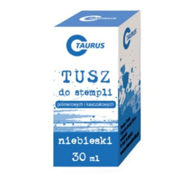 Tusz do pieczątek 30 ml niebieski Taurus