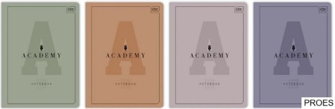 Zeszyt A5 60k. kratka M 90g ACADEMY INTERDRUK Zeszyt A5 60k. kratka M 90g ACADEMY INTERDRUK