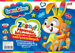 Zeszyt pap.kol.A4 nabłysz.MINI ZOOBAMBINO 10k *1802 MAJEWSKI