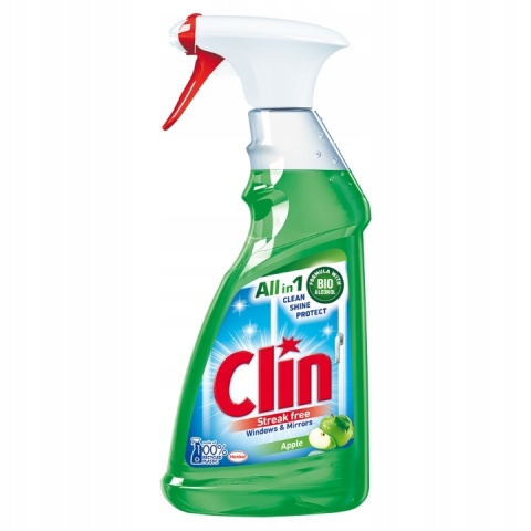 CLIN Płyn do szyb 500ml z rozpylaczem JABŁKO 66262